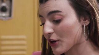 Big tits milf teacher having threesome with teen students