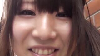Japanese schoolgirls piss their panties on stairs and flaunt it wet