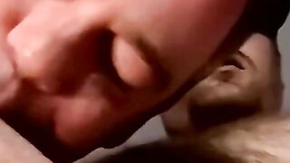 Two young amateurs wank as fat perv services cocks
