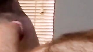 Two young amateurs wank as fat perv services cocks