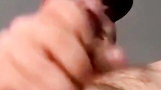 Two young amateurs wank as fat perv services cocks