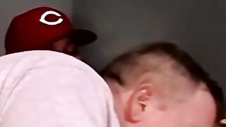 Two young amateurs wank as fat perv services cocks