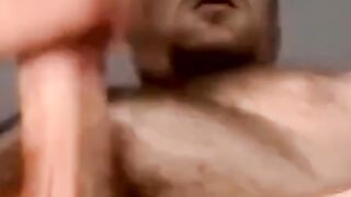 Two young amateurs wank as fat perv services cocks