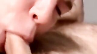 Two young amateurs wank as fat perv services cocks