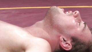 Wrestlers Scott Harbor and Eli Hunter Intense Hardcore Anal Mat Punishment