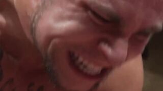 Wrestlers Scott Harbor and Eli Hunter Intense Hardcore Anal Mat Punishment