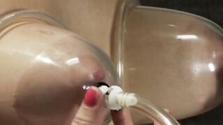 Blonde Tits Sucked and Machine Fucked