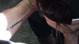 Attractive Eloy sucks me dry before facial cum shower