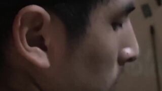 Attractive Eloy sucks me dry before facial cum shower