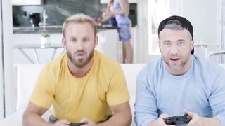 Hunk Bruce Jones teases Colby Melvin then rides veiny dick