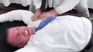 Braden Charron laughs and twists in a tease by the duo guys