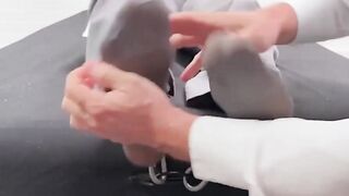Braden Charron laughs and twists in a tease by the duo guys