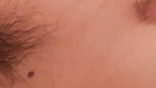 Furry Steve Straight pumps out warm cum after furious strokes