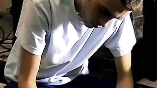 JoeSchmoeXXX.com - Young amateur shows off his big dick and masturbates solo intensel