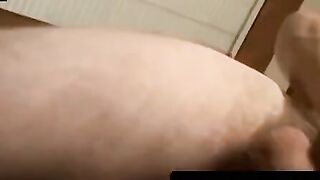 Skinny gay Bryce Corbin strokes his cock solo on camera