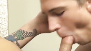 RawTwinkys.com - Tattooed twinks' hardcore raw drilling after dick sucking