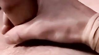 Amateur jerks thick dick in daddys trailer cumfest