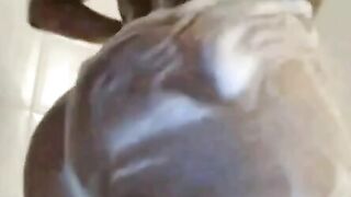 Big Booty Latina With Huge Tits In The Shower