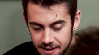 Dante Colle comforts Troy Accola by sliding dick in his hole
