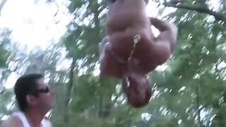 MuscleJockBound.com - Derek Pain bites chain during Mulengro's torment