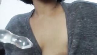 Voluptuous Ebony Beauty Teases on Cam - Pt.2