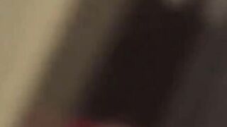 Her long bushy slit drenches in the warm hot pee cascade