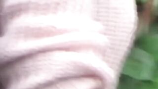 Her long bushy slit drenches in the warm hot pee cascade