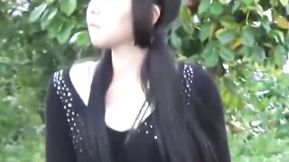 Wicked Japanese girls drain bladders in private outdoor nooks