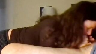Mature MILF Films Herself Giving Blowjob to Her Man Hoe 2