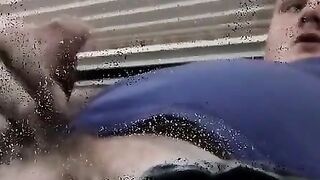 JoeSchmoeXXX.com - Amateur jerks off while black guy licks his cock and balls skillfu