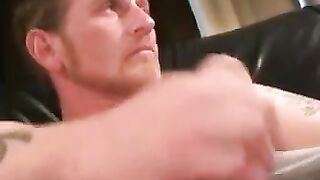 Hairy old man blows his load after hard wanking