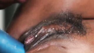 Ebony TS Girl Natassia Dreams Enjoys Anal Toy Fun With A Girl