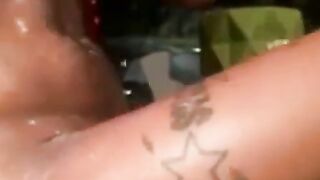 Ebony Squirting Beauty Gushes on Webcam