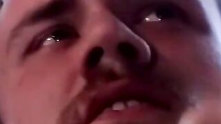 Fisherman gets throatfucked by horny daddy outdoors