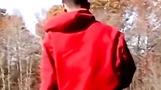 Amateur feeds chubbydaddy cock then unloads cum