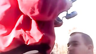 Amateur feeds chubbydaddy cock then unloads cum