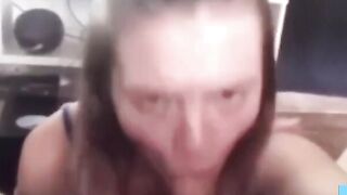 Extreme POV Blowjob with a Sexy Brunette Babe