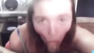 Extreme POV Blowjob with a Sexy Brunette Babe