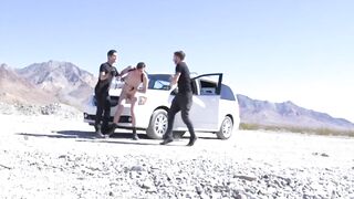 Jack Hunter Desert Bondage Edging Ruins With Tony Orlando and Sebastian Keys Outdoors
