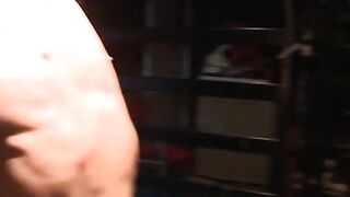 MuscleJockBound.com - Mulengro zaps Derek Pain with electrodes