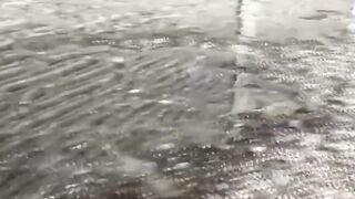 Huge flows of warm urine from Asian girls clueless of filming