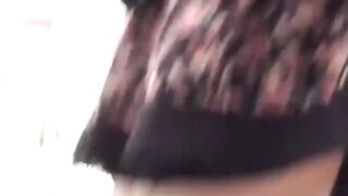 Ladies unaware ass and panties filmed by stalking cam