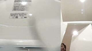 Spycam captures three tasty pussies releasing hot piss