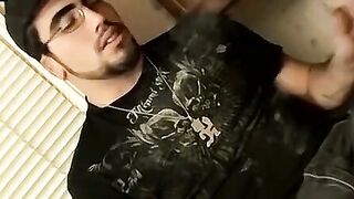 Str8Thugs.com - Straight jock jerks off until he releases a sticky load of cum