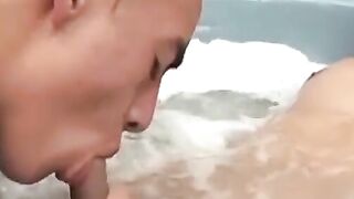 Latin twink raw pounds man after slobbering on his cock