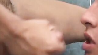 Latin twink raw pounds man after slobbering on his cock
