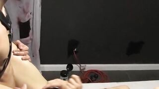 RawTwinkys.com - BDSM twink's dildo drilled and bareback pounding after torment