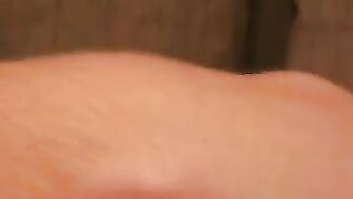 Tattooed stud relaxes before jerking to cumshot