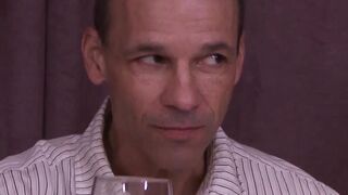 Mature gay wrecks young hunky stud's tight hole
