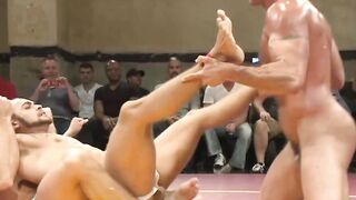Big Show Giant Dominate Contender Muscle Wrestling Public Fuck Fest Foursome